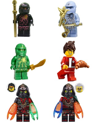 Lepin Ninjago minifigures bundle, set of 10