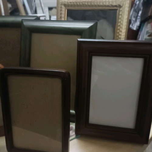 Retro vintage wooden frames like new