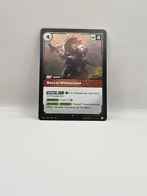 League of Legends Riftbound Vendetta Baccai Witherclaw card like new
