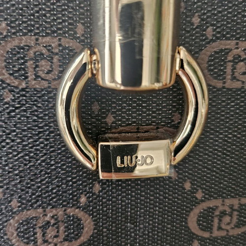 Τσάντα Liu Jo χειρός καφέ καινούργια με δώρο σκουλαρίκια και άρωμα