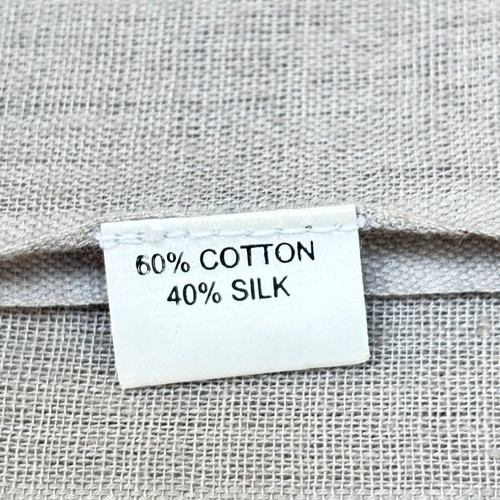 Tablecloth 1.85 m cotton and silk, sand colors