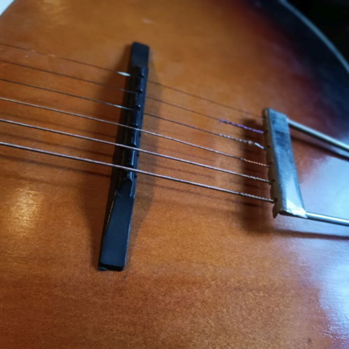 Egmond Holland acoustic guitar used, vintage with soft case and strap option