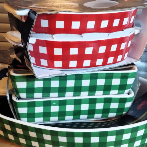 Ernesto baking dishes set of 5 new ceramic casserole pans