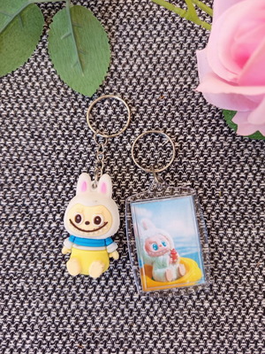 Labubu keychain set, 2 cute pieces