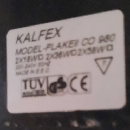 Linear ceiling lights used, set of 3, Kalflex with Schwabe ballast