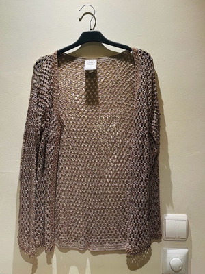 La Perla beige knitted cardigan like new, see through