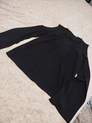 Innocent Black Airy Top Like New with Cut Out Shoulders