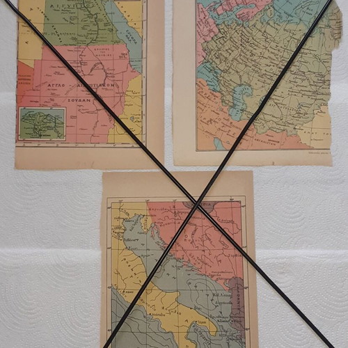 Maps of Early 1950s Chronology, Used, Pack of 33 by V. Lambrinakos