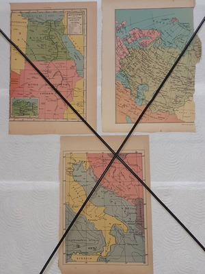 Maps of Early 1950s Chronology, Used, Pack of 33 by V. Lambrinakos