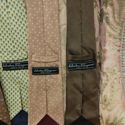 Salvatore Ferragamo silk ties pack of 7 like new