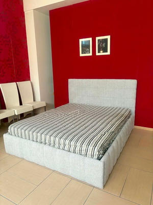 Bed covered with water-repellent fabric for 160x200 mattress, new