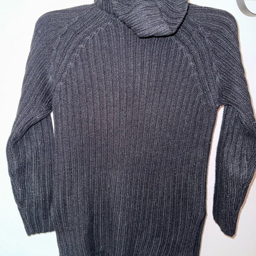 Gina Tricot Long Knit Sweater Black Medium New