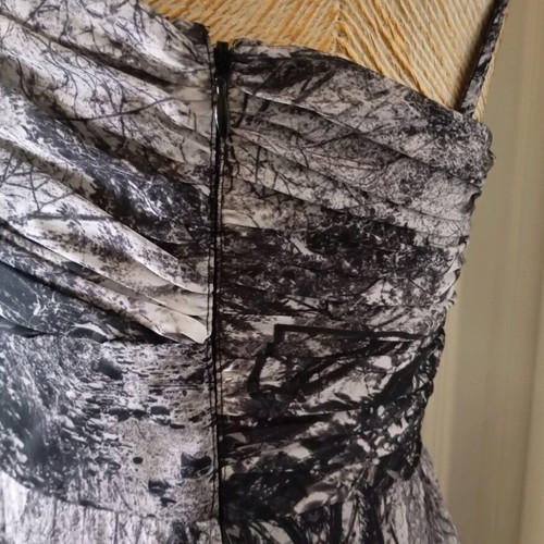 Ted Baker maxi dress like new, size S/M, gray with removable strap