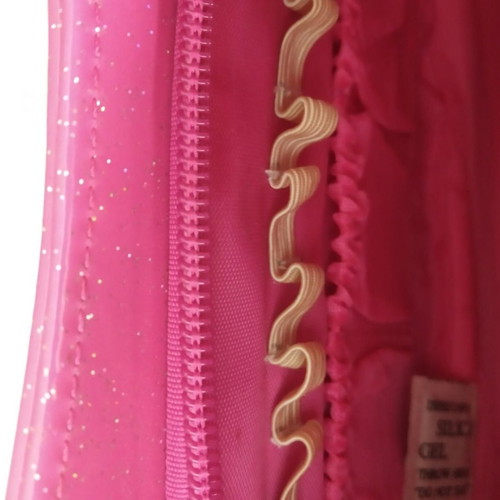 Pink envelope bag new with glitter and detachable handle