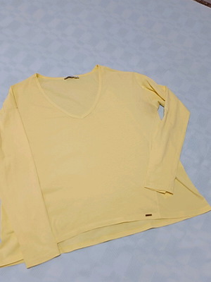 Toi&Moi yellow blouse with long sleeves, like new, size M-L