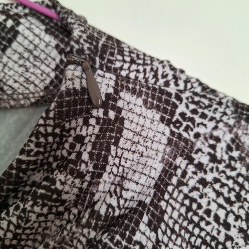 Snake print dress H&M like new, gray and beige, size XL