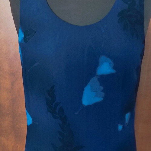 Vintage floral dress Absolute by Sorotos like new, blue