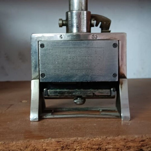 Numbering stamp used, iron, 1950s 1960s