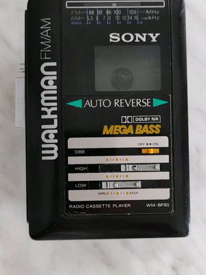 Sony Walkman WM-BF60 vintage portable cassette player used, non-working
