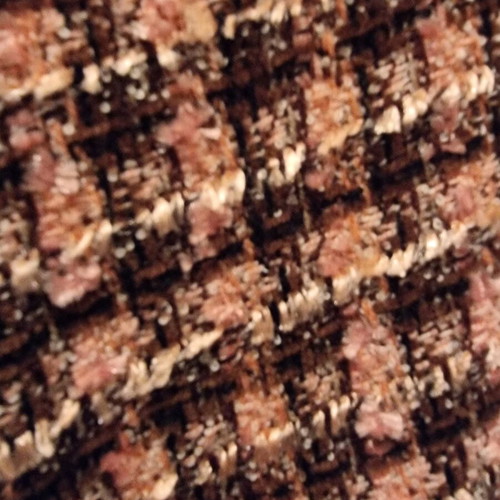 Linwa Vintage single-button checked jacket like new, brown and pink, size 4XL
