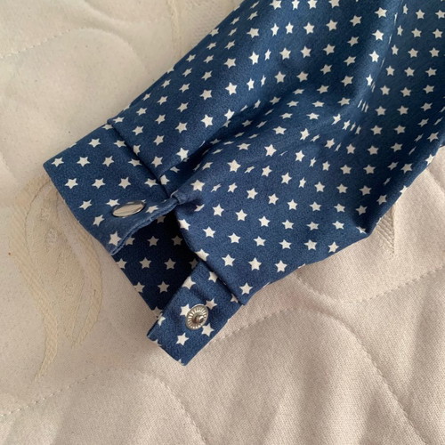 Dress new, size 44, white and blue