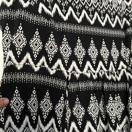 Summer dress made in USA like new, black and white, size XL