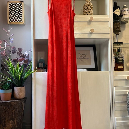 Red backless dress Small new Topshop