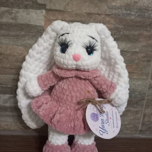Handmade plush bunny new, soft hypoallergenic toy