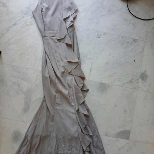 Asos evening dress light grey like new, size 36