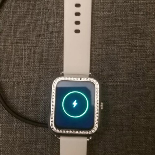 Set of 2 women's smartwatches used with chargers, waterproof and heart rate