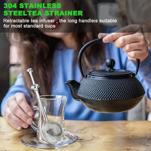 Stainless steel tea infuser with long handle new