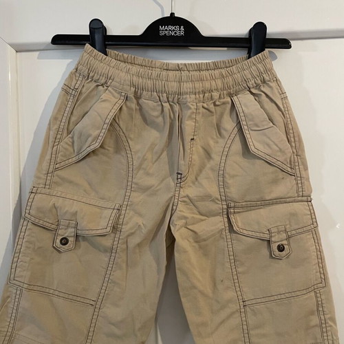 DMN Domina Sport vintage cotton cargo shorts age 8 like new, beige