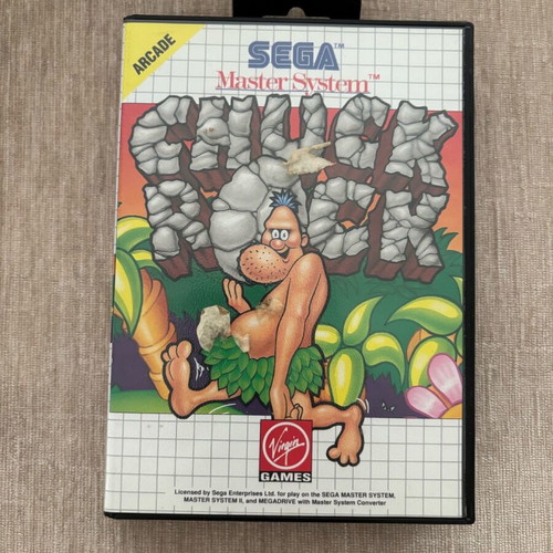 Chuck Rock SEGA Master System PAL English used complete