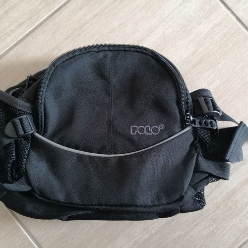 Polo black belt and waist bag like new