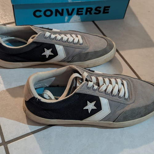 Παπούτσια Converse Courtlandt Ox μεταχειρισμένα, μέγεθος 45, unisex, γκρι πολύχρωμα