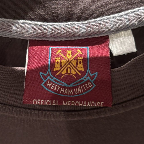 West Ham T-shirt gray like new, medium