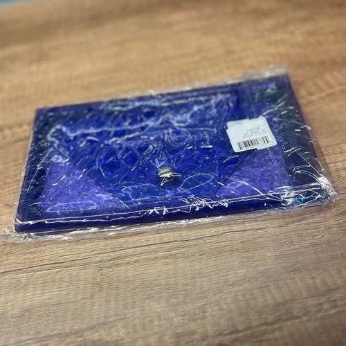 Marc Jacobs purple transparent pouch clutch new
