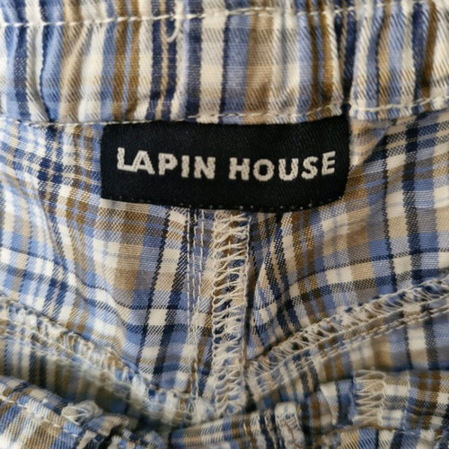 Lapin boy's checked bermuda shorts size 6 like new