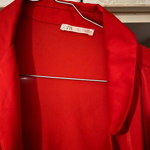 Satin set Zara red like new women's
