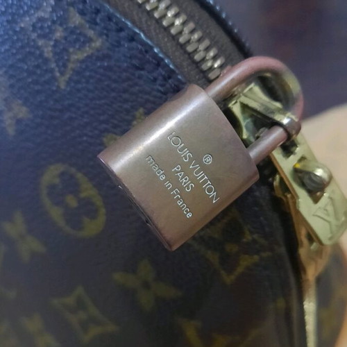 Louis Vuitton Alma bag used brown vintage handbag
