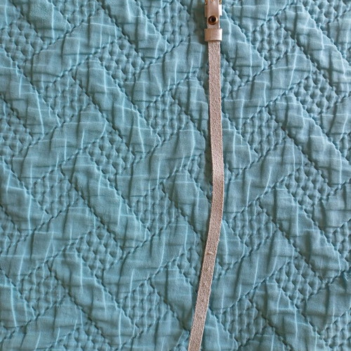 Leather watch strap, grey, size 15-20 cm, width 0.5 cm