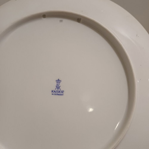 Vintage porcelain plate Kaiser with grouse bird used