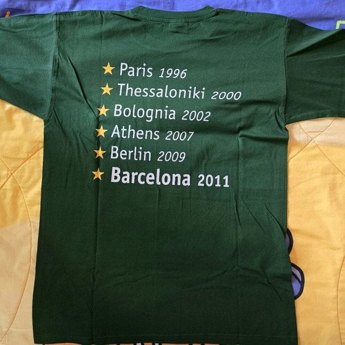 Collectible Panathinaikos shirt for the sixth Euroleague victory in Barcelona in 2011
