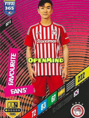 OLY6 In-Beom Hwang Fans Favourite Card Fifa 365 2024 Andrenalyn XL new