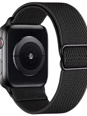 Υφασμάτινο λουράκι Apple Watch μαύρο καινούργιο