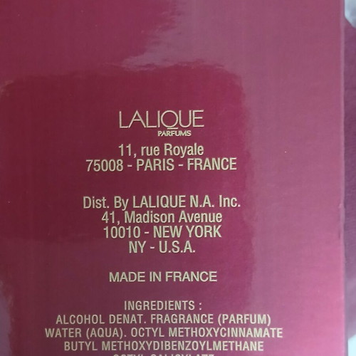 Le Baiser de Lalique Eau de Parfum 4.5 ml new, authentic