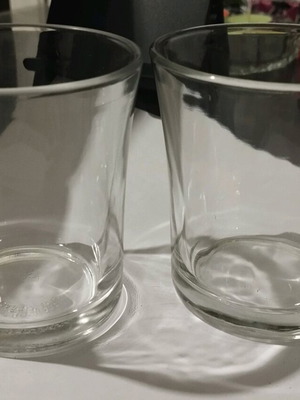 Set of 6 Evian Gobelet glasses new, professional use