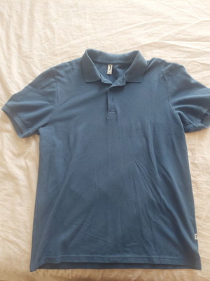 Men's polo shirt, petrol blue, size XL
