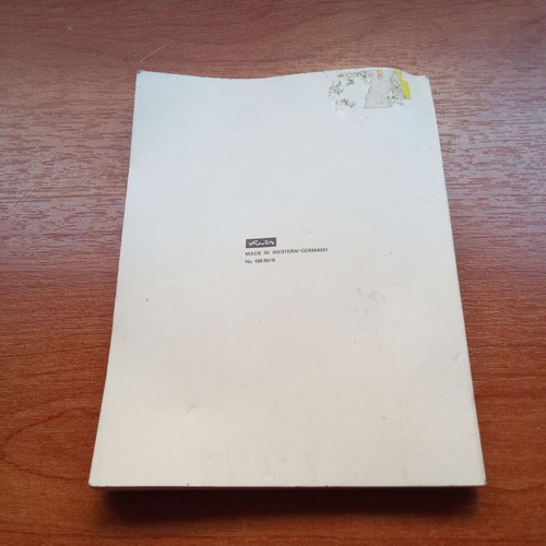 Vintage Herlitz notepad with mirror effect, like new, 1970s