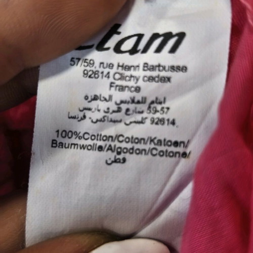 Pink cotton shirt Etam new, size large